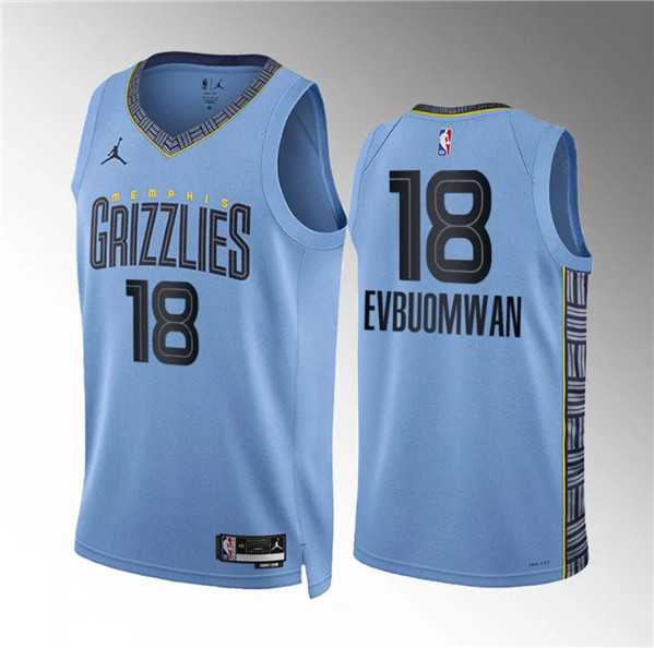 Men's Memphis Grizzlies #18 Tosan Evbuomwan Blue Statement Edition Stitched Jersey Dzhi,We sell and wholesale Men's Memphis Grizzlies #18 Tosan Evbuomwan Blue Statement Edition Stitched Jersey Dzhi on line form chian!